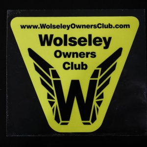 Wolseley Owners Club Front Window Sticker