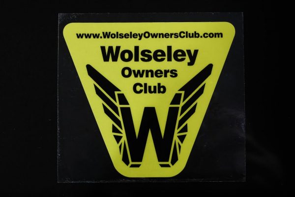 Wolseley Owners Club Front Window Sticker